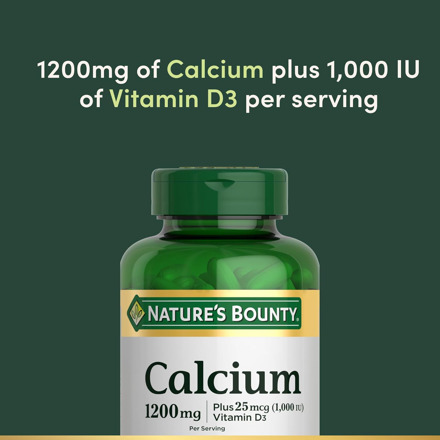Nature Bounty Calcium 1200mg, 120 Softgel