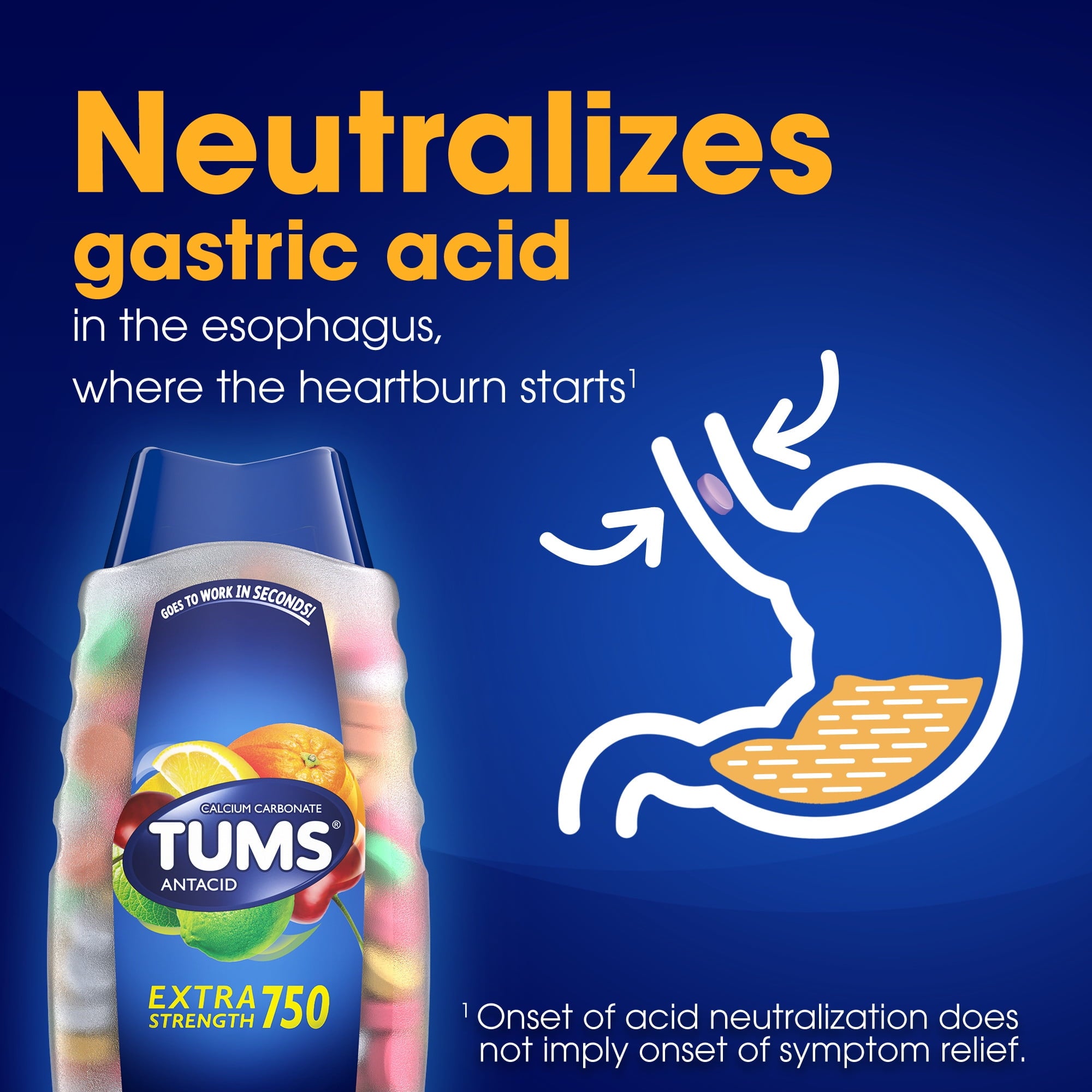 Tums Assorted Fruit Extra Strength Antacid 96ct - additional view
