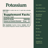Nature Bounty Potassium 99mg, 100 Tablets
