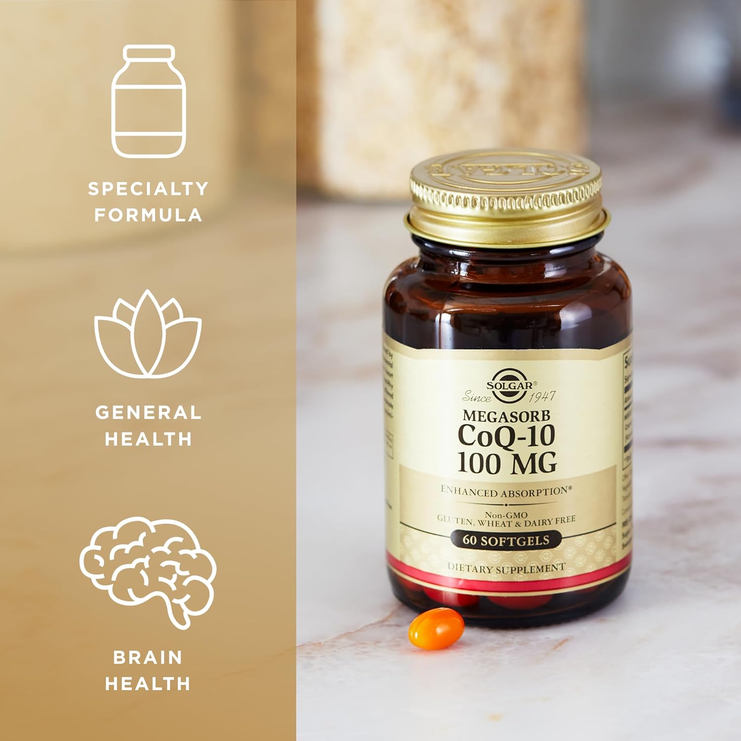 Solgar CoQ10 100mg, 60 Softgels