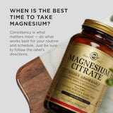 Solgar Magnesium Citrate, 120 Tablets