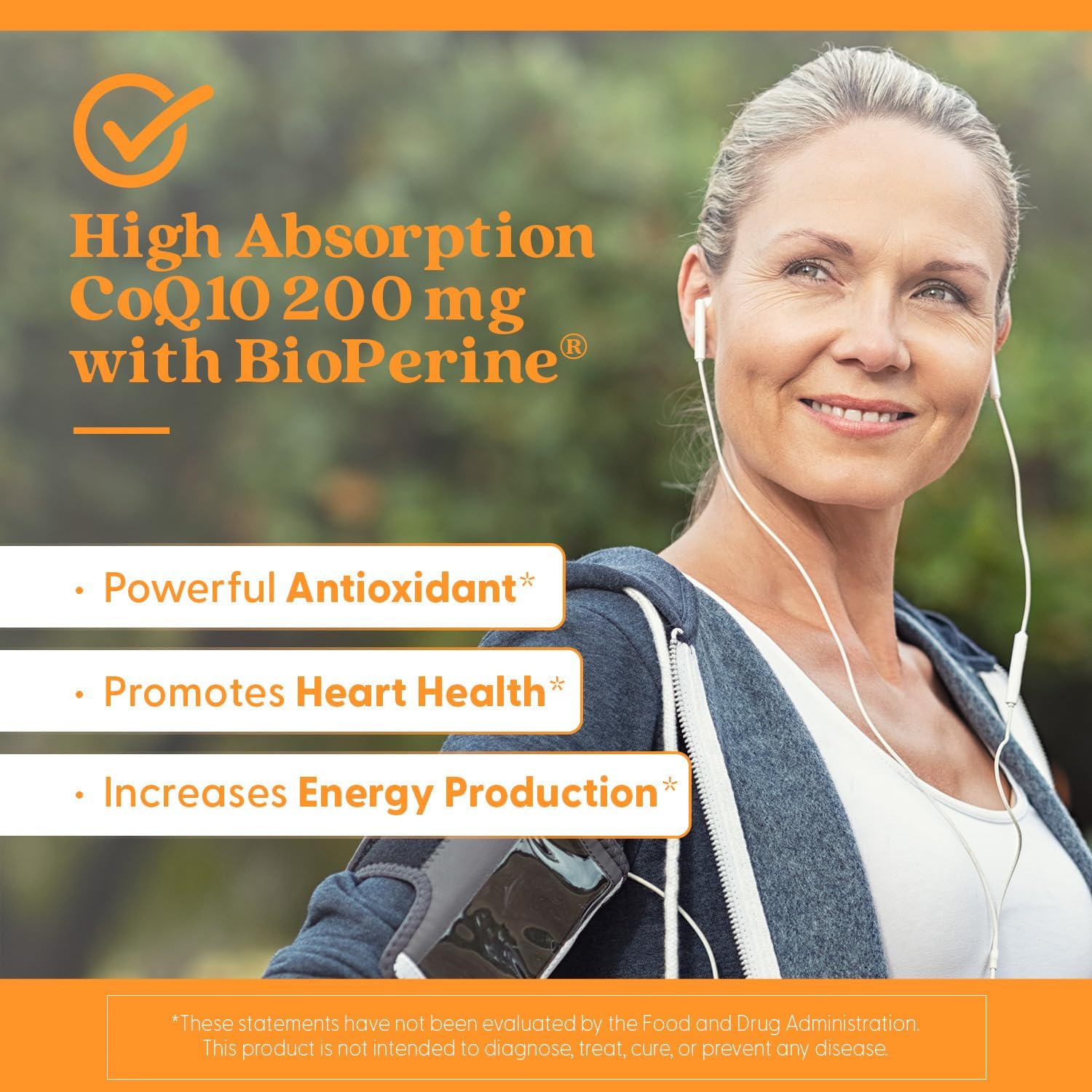 Doctor's Best High Absorption CoQ10 200mg, 60 Veggie Caps