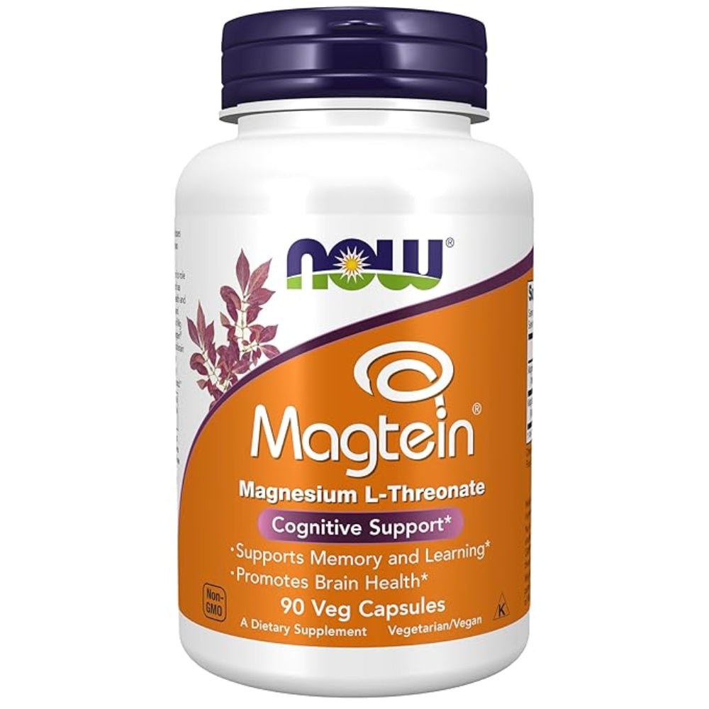 Now Foods, Magtein, Cognitive Support, 90 Veggie Caps