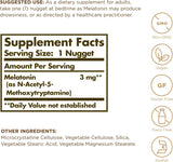 Solgar Melatonin 3mg, 120 Nuggets