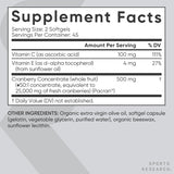 Sports Research Cranberry Concentrate 25000mg, 90 Softgels