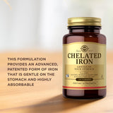 Solgar Chelated Iron, 100 Tablets