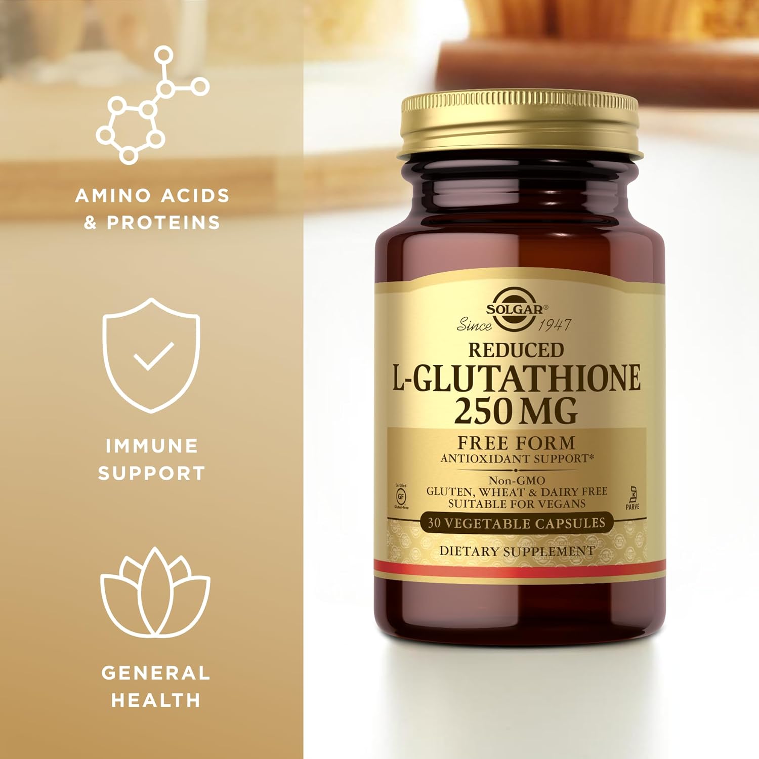 Solgar Reduced L-Glutathione, 30 Capsules