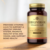 Solgar Cod Liver Oil Vitamin A & D, 250 Softgels