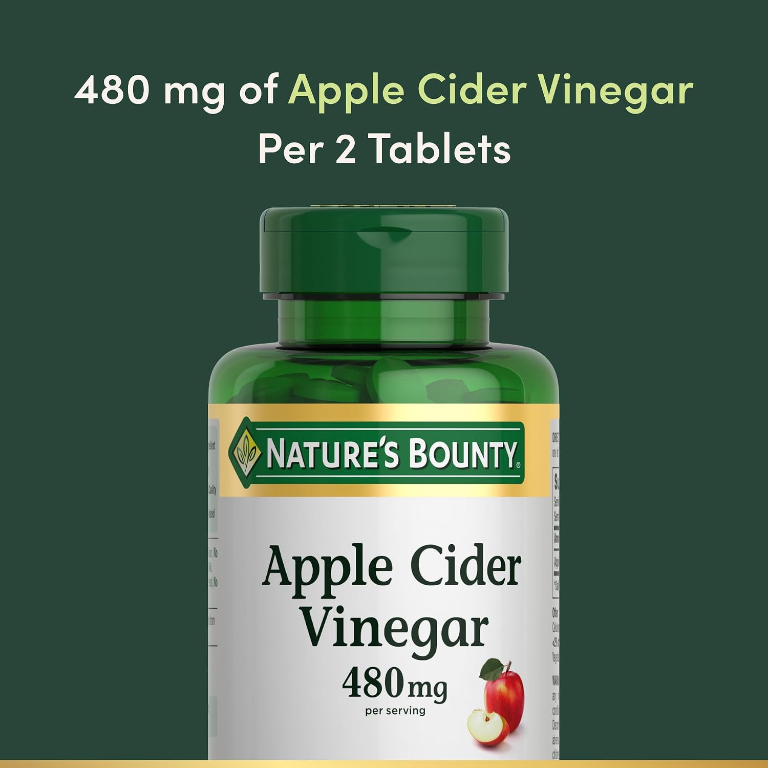 Nature Bounty Apple Cider Vinegar, 200 Tablets