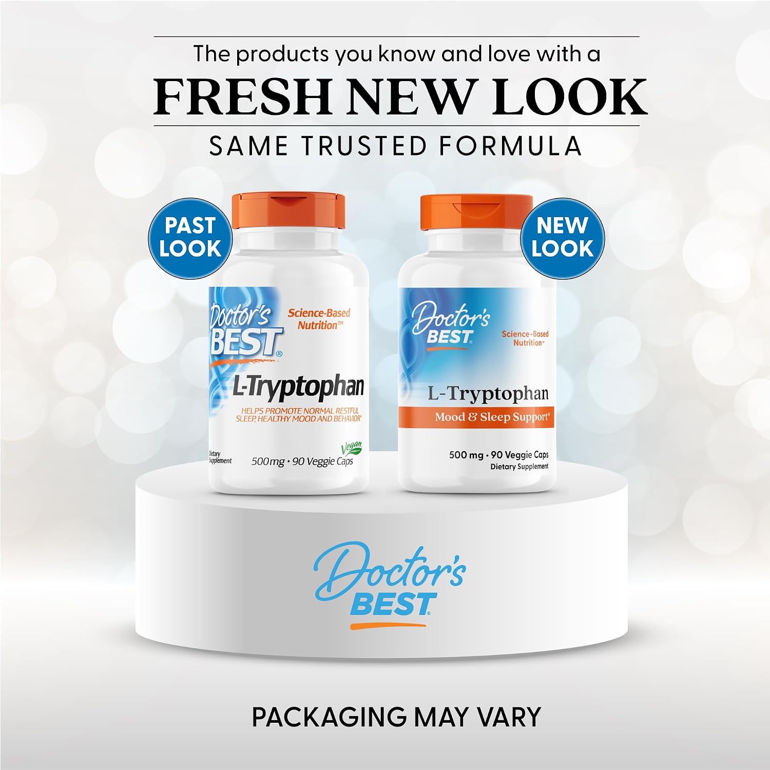 Doctor's Best L-Tryptophan 500mg, 90 Veggie Caps