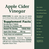 Nature Bounty Apple Cider Vinegar, 200 Tablets