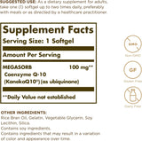 Solgar CoQ10 100mg, 60 Softgels