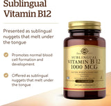 Solgar Sublingual Vitamin B12 1000mcg, 250 Nuggets