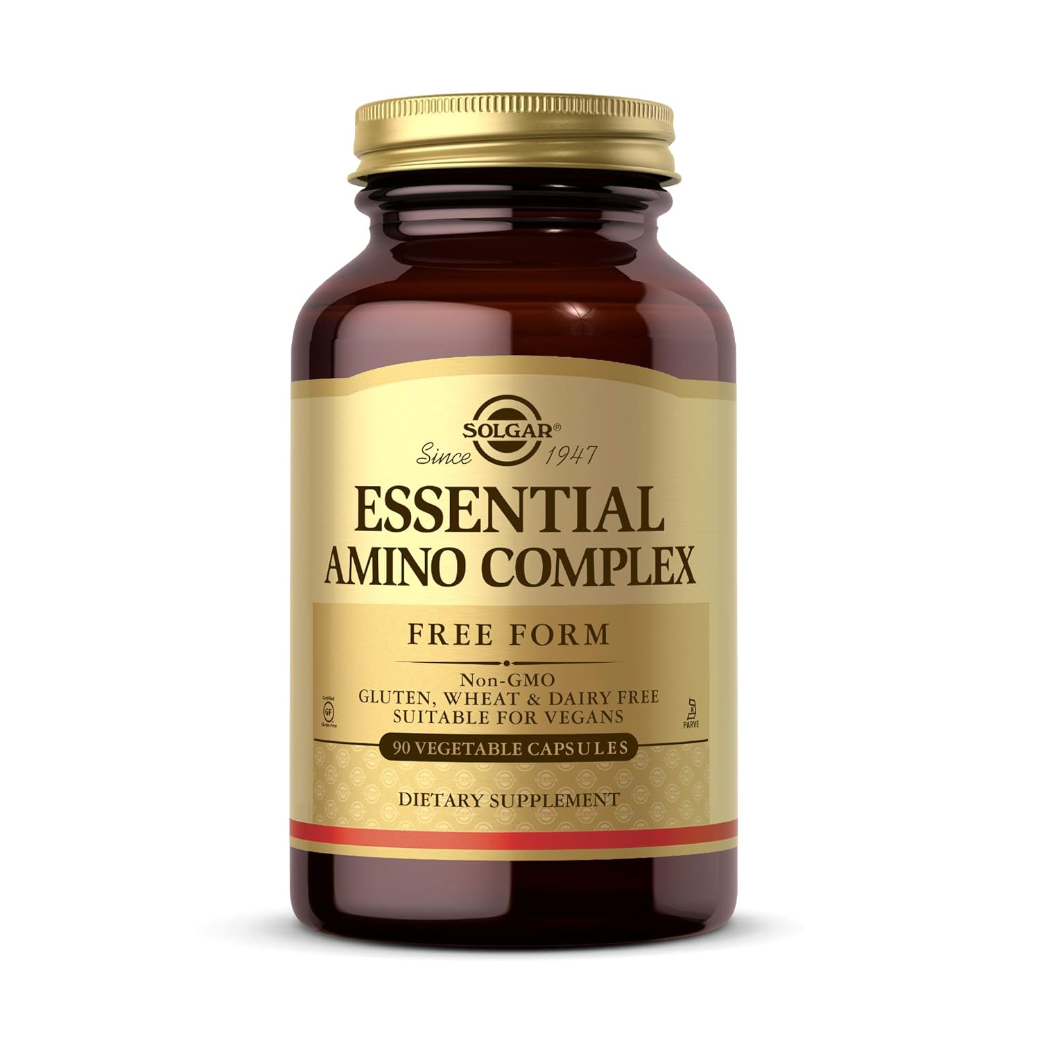 Solgar Essential Amino Complex 90 tablets front of bottle