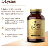 Solgar L-Lysine 1000mg, 100 Tablets