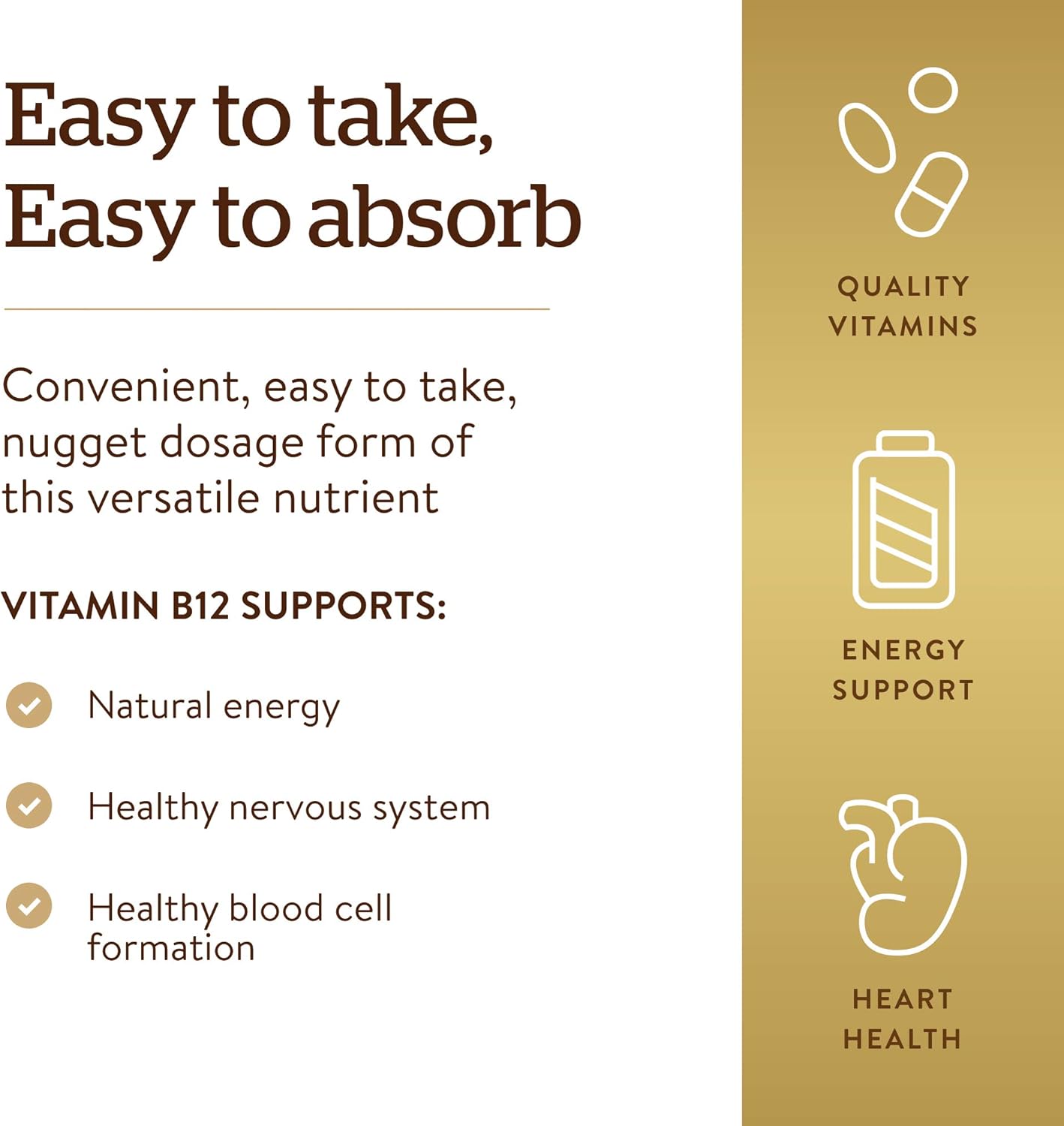 Solgar Sublingual Vitamin B12 1000mcg, 250 Nuggets