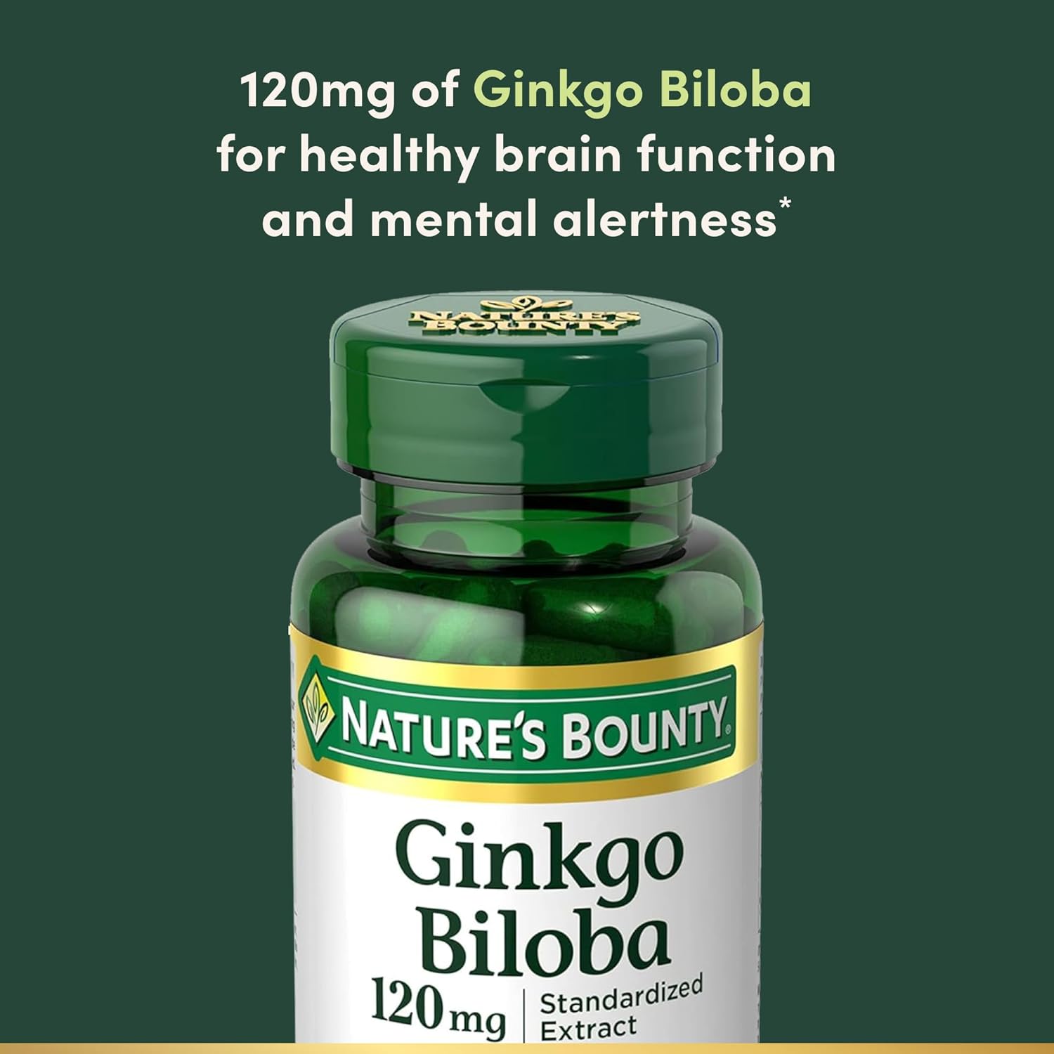 Nature Bounty Ginkgo Biloba, 100 Tablets