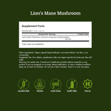 Swanson Lion's Mane Mushroom 500mg, 60 Capsules