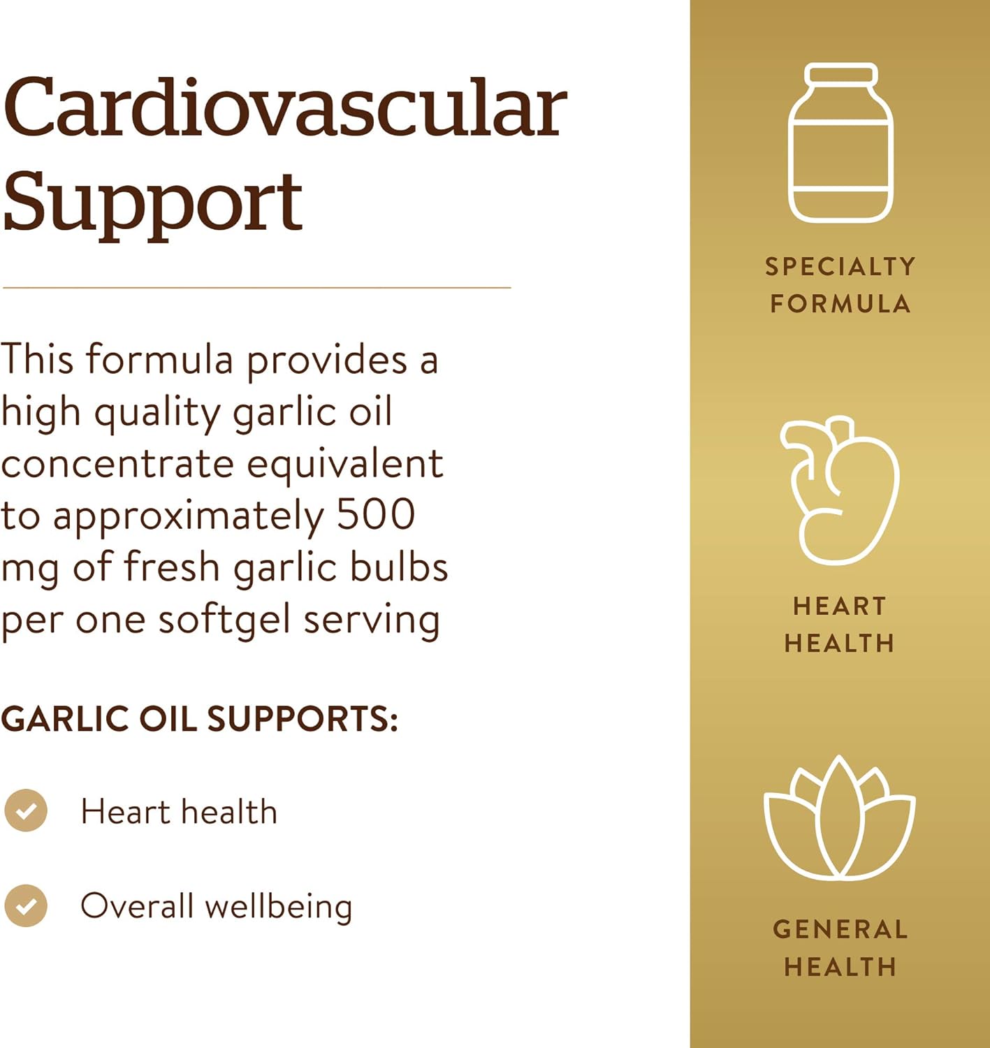 Solgar Garlic Oil Perles, 250 Softgels