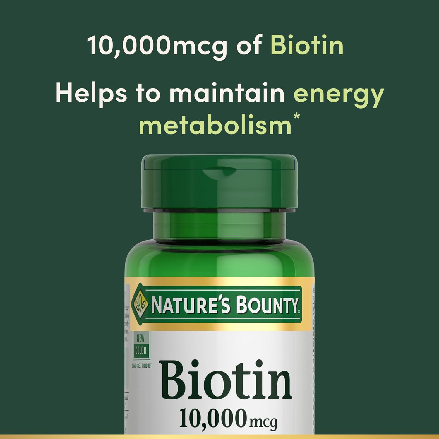 Nature Bounty Biotin 10000mcg, 120 Rapid Release Softgels