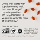 Sports Research Vitamin D3 + K2, 120 Veggie Softgels