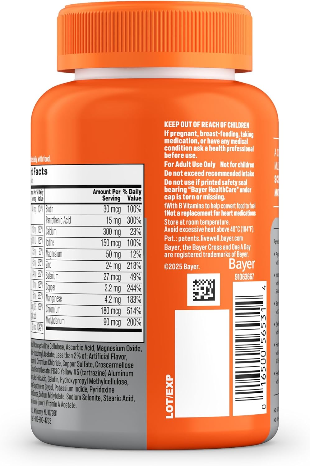 One A Day Women's 50 Plus Healthy Advantage Multivitamin, 100 Tablets