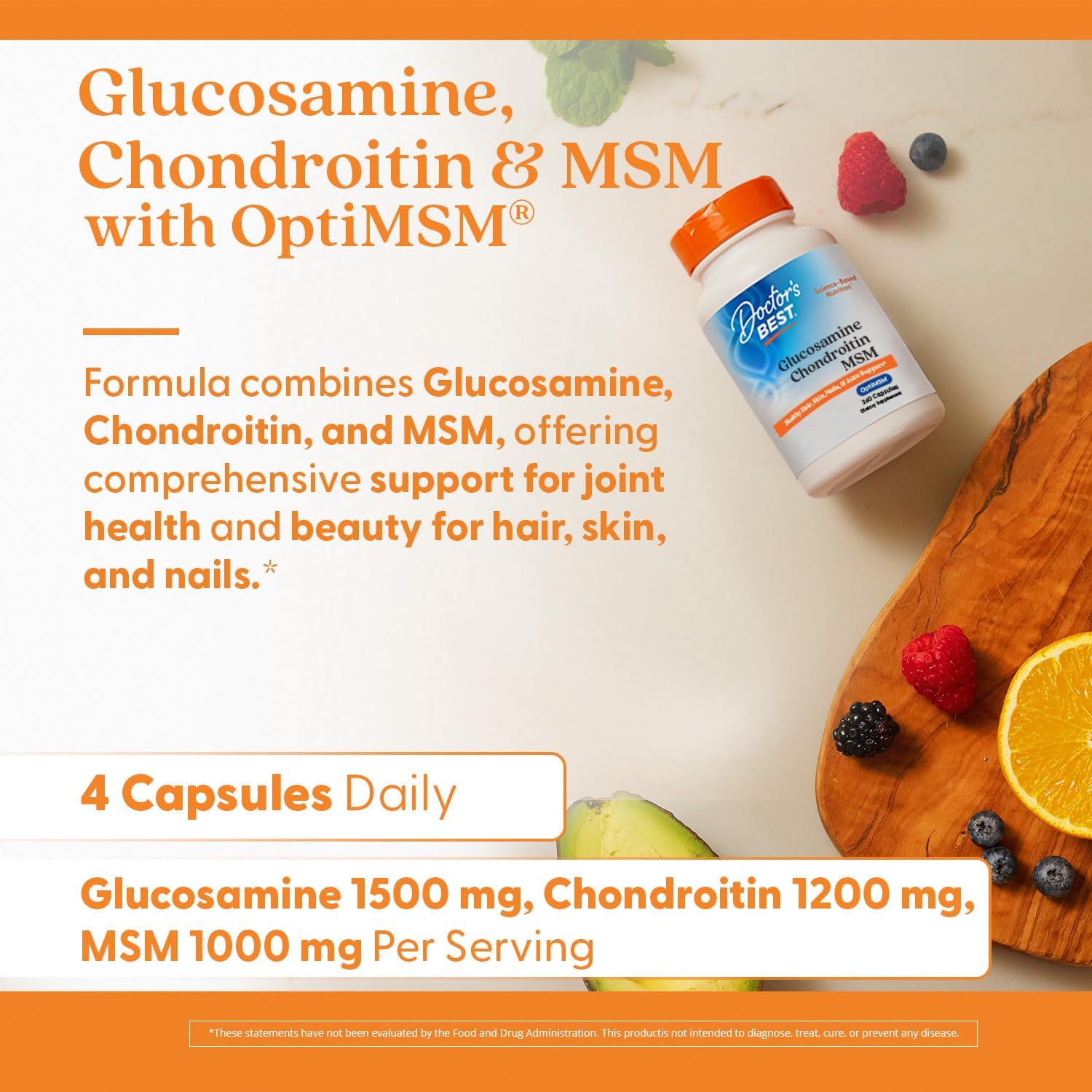 Doctor's Best Glucosamine Chondroitin MSM, 360 Capsules