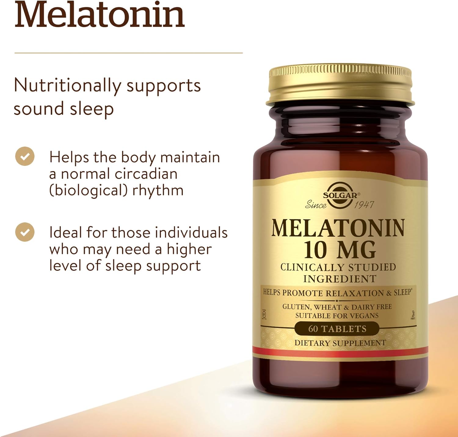 Solgar Melatonin 10mg, 60 Tablets