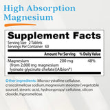 Doctor's Best High Absorption Magnesium 200mg, 120 Tablets