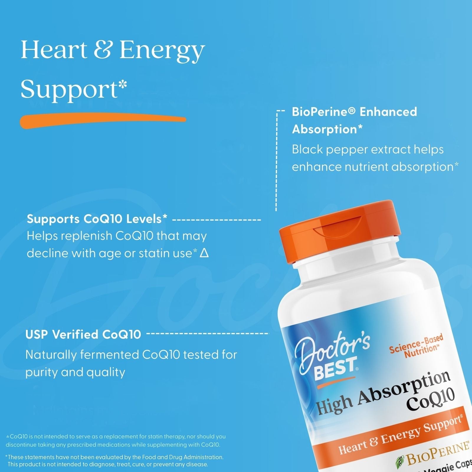 Doctor's Best High Absorption CoQ10 100mg 60ct - additional view