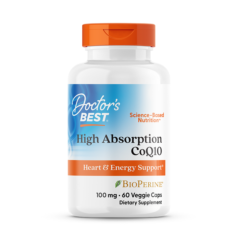 Doctor's Best High Absorption CoQ10 100mg 60ct - front of bottle