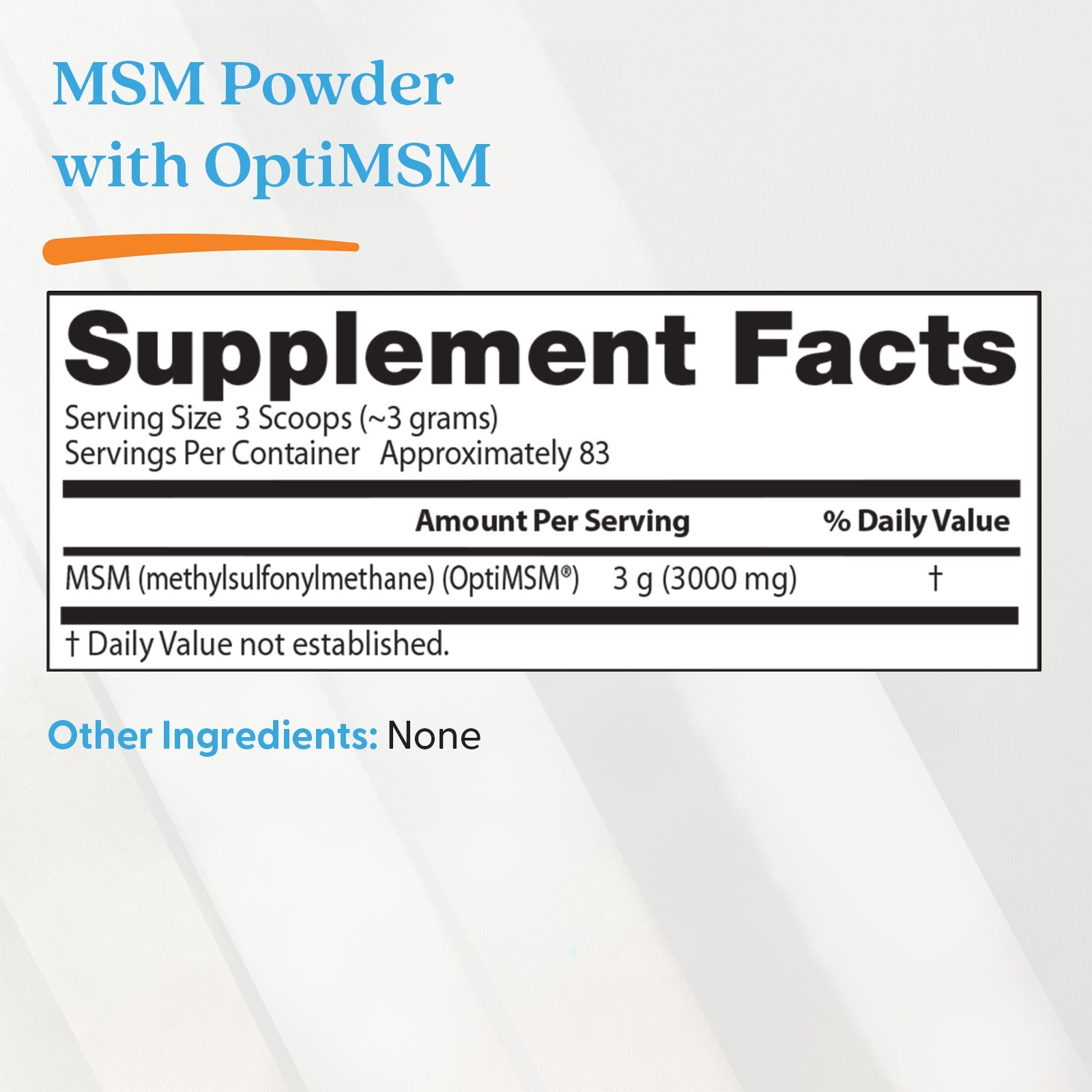 Doctor's Best MSM Powder 8.8oz - product detail view