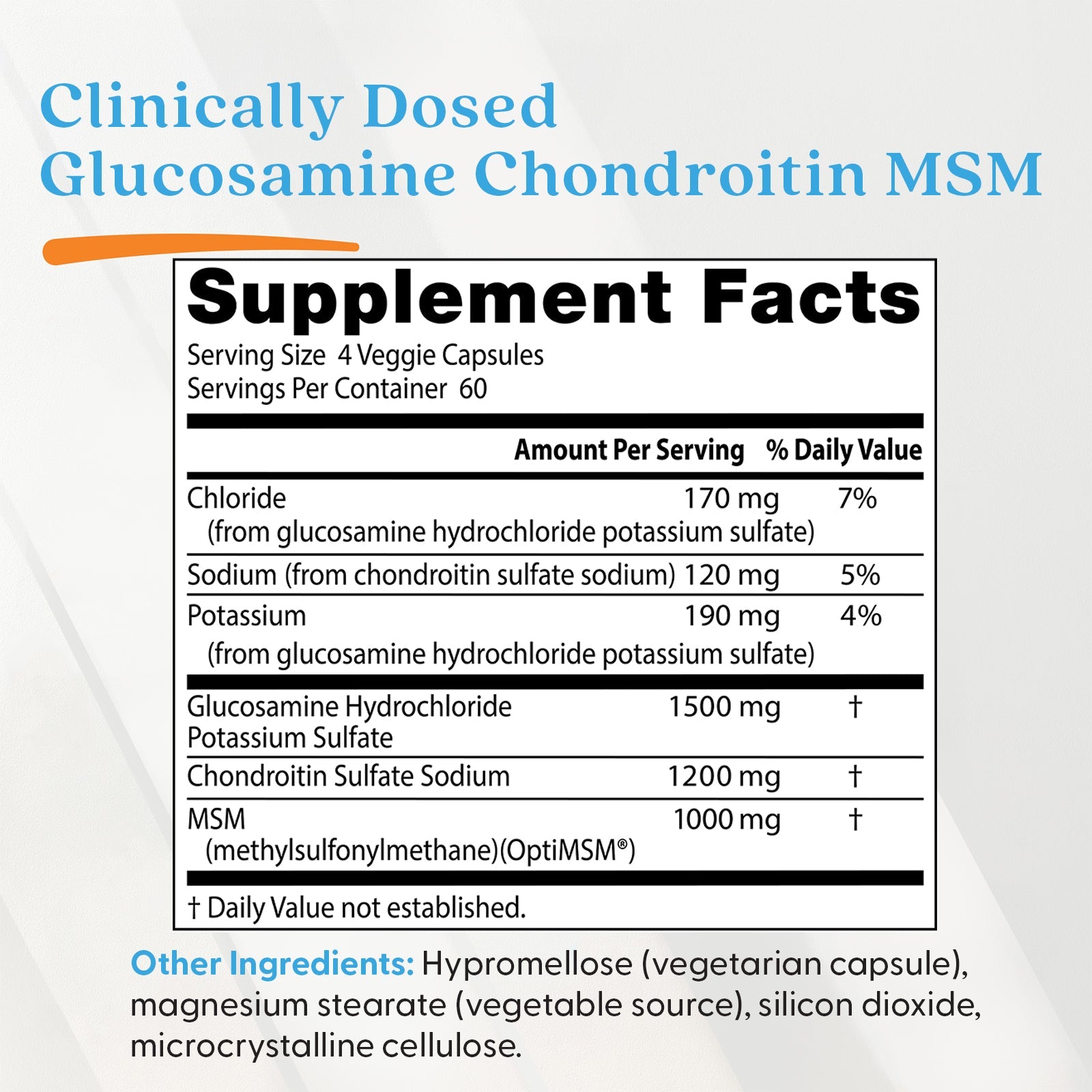 Doctor's Best Glucosamine Chondroitin MSM 240ct - additional product view