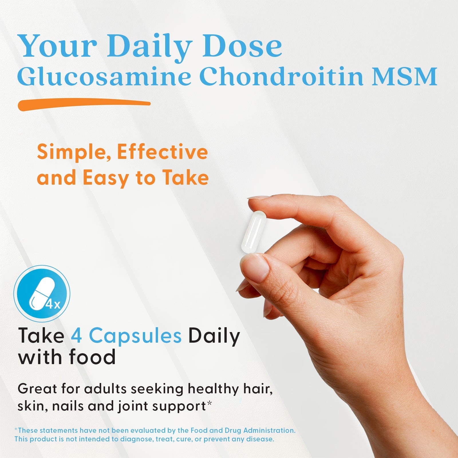Doctor's Best Glucosamine Chondroitin MSM 240ct - side panel