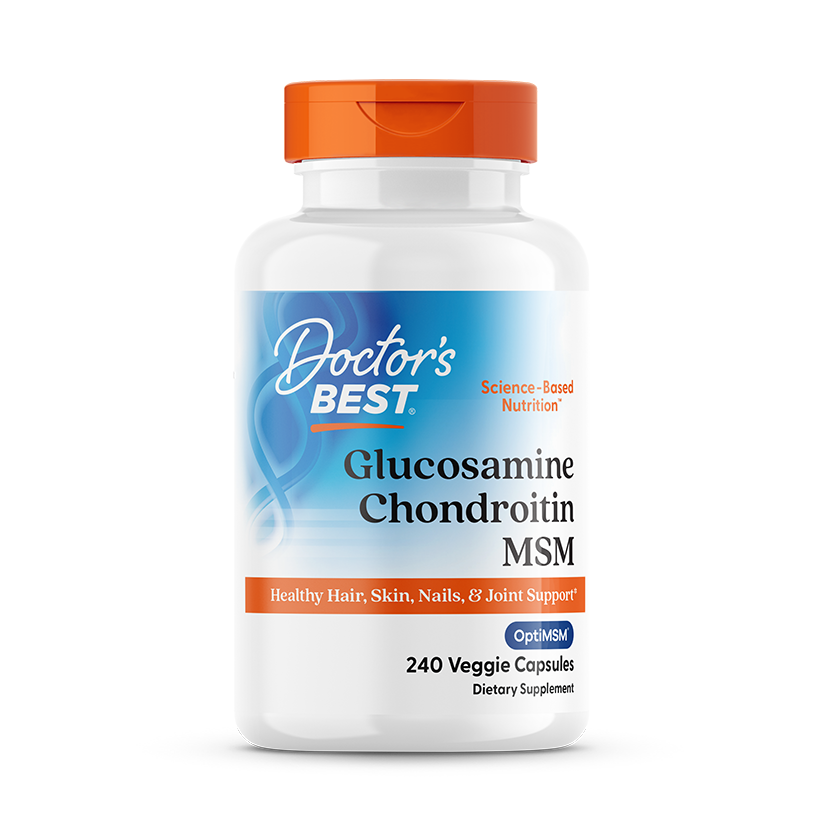 Doctor's Best Glucosamine Chondroitin MSM 240ct - front of bottle