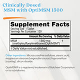 Doctor's Best MSM 1500mg 120ct - additional product view