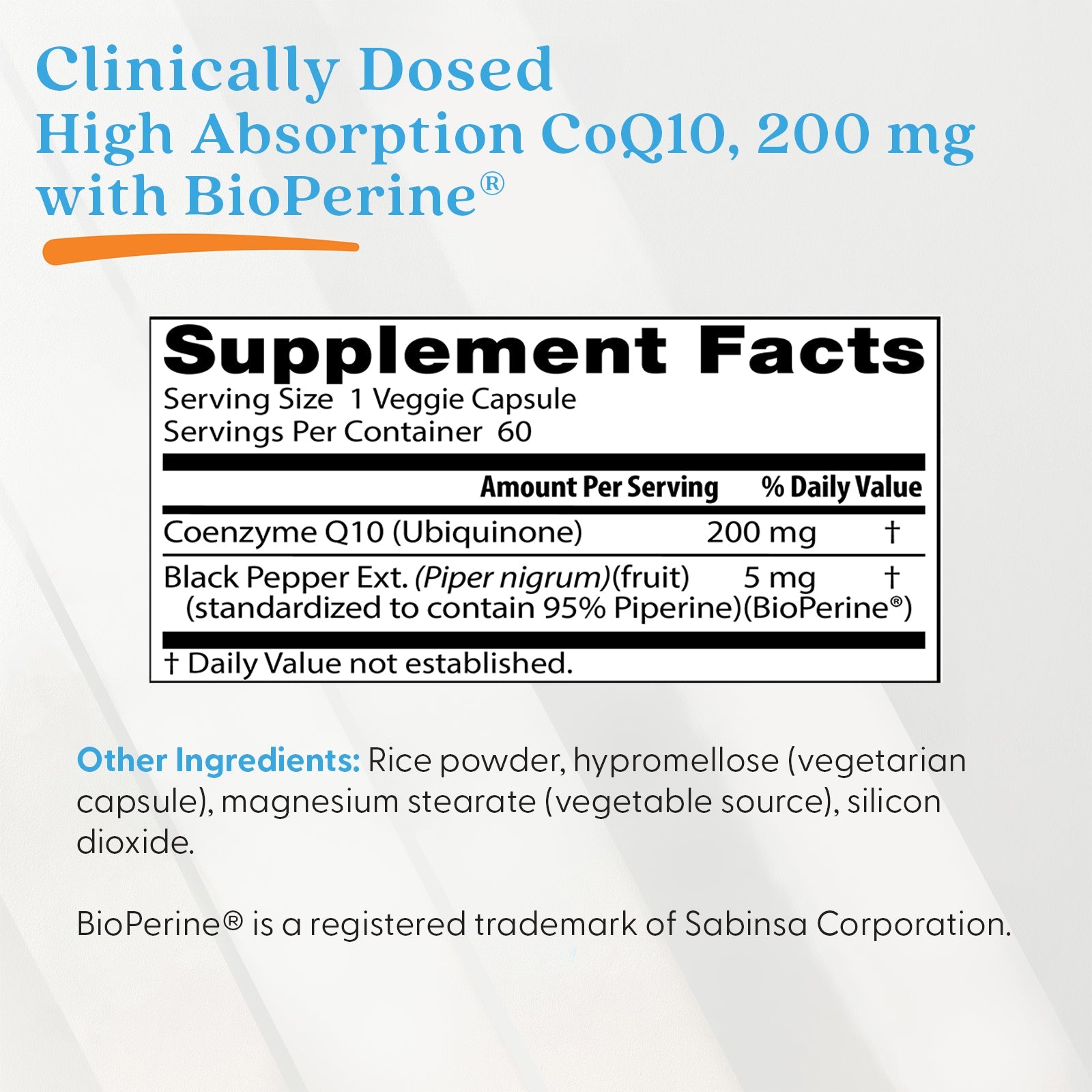 Doctor's Best High Absorption CoQ10 200mg 60ct - additional product view
