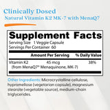 Doctor's Best Vitamin K2 MK-7 45mcg 60ct - additional product view