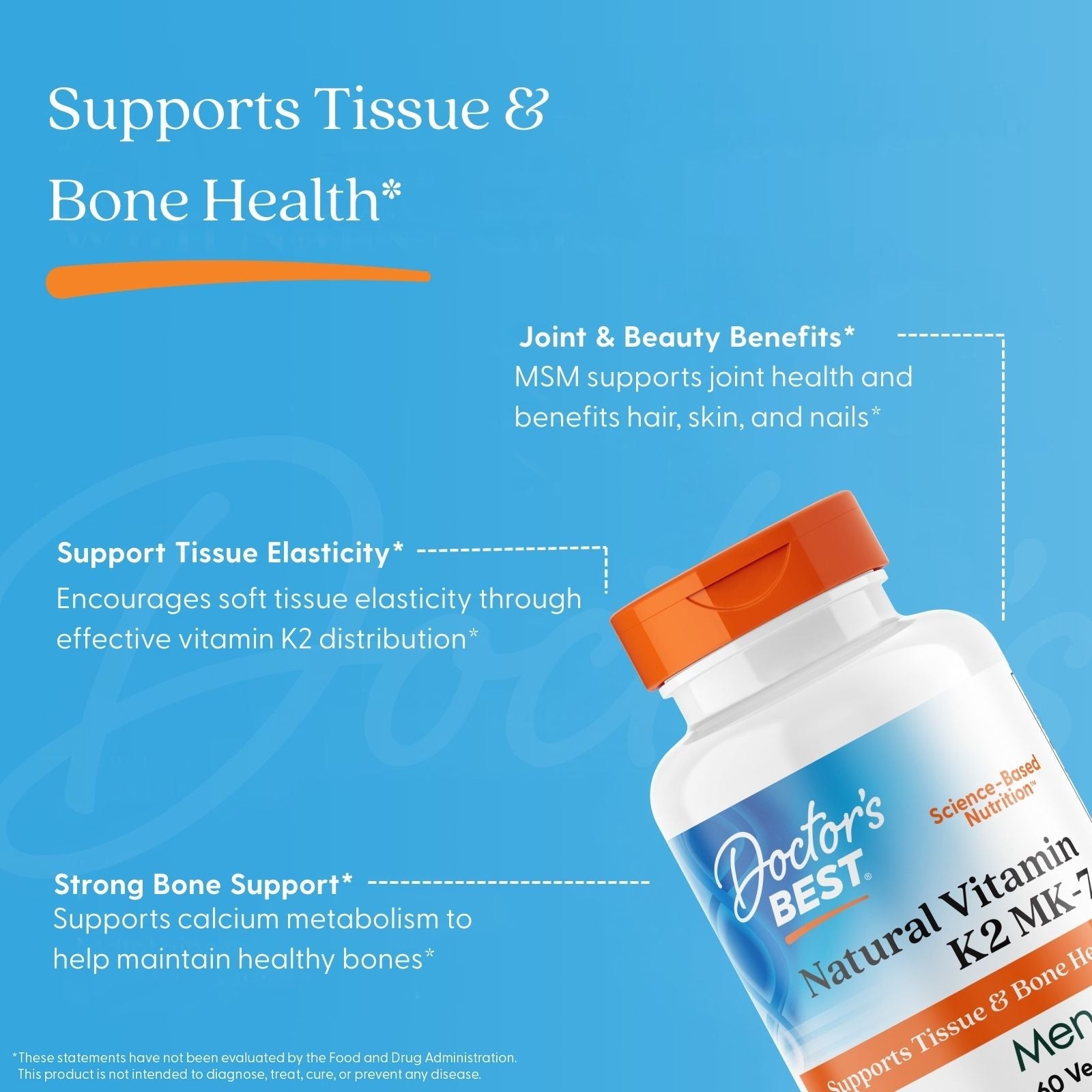 Doctor's Best Vitamin K2 MK-7 45mcg 60ct - additional view