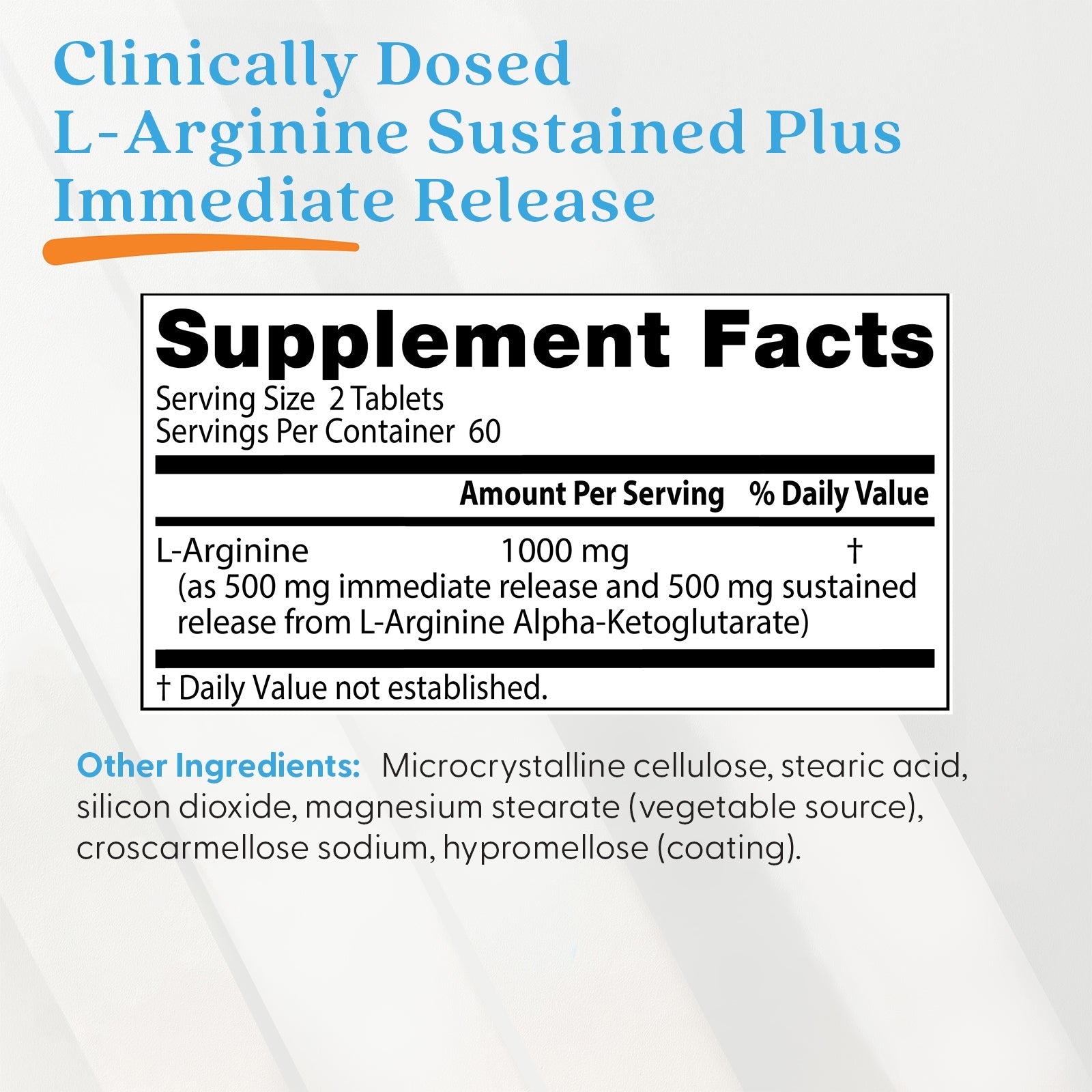 Doctor's Best L-Arginine 1000mg 120ct - additional product view
