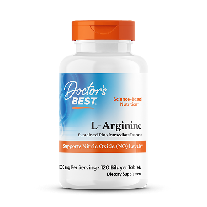 Doctor's Best L-Arginine 1000mg 120ct - front of bottle