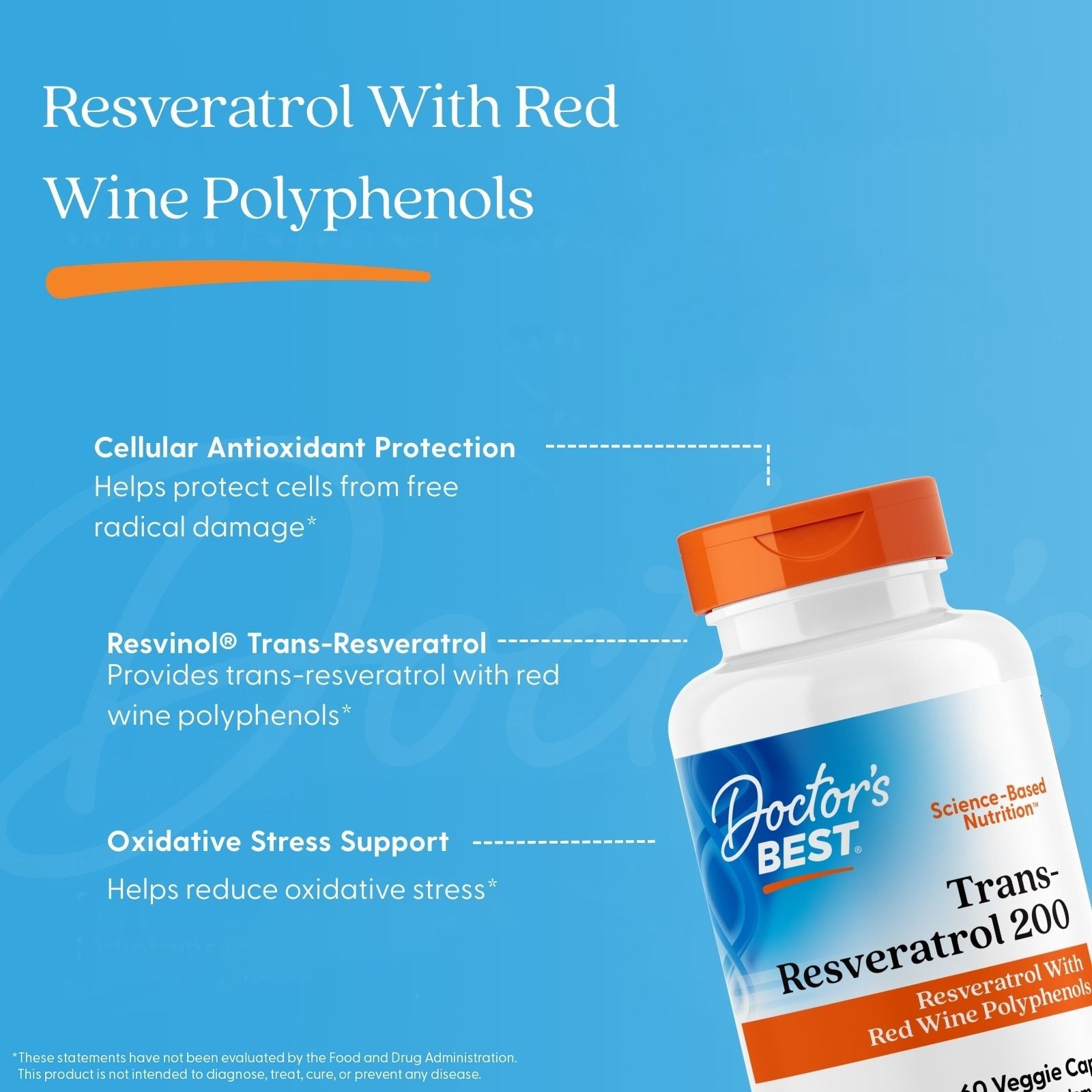 Doctor's Best Trans-Resveratrol 200mg 60ct - additional view