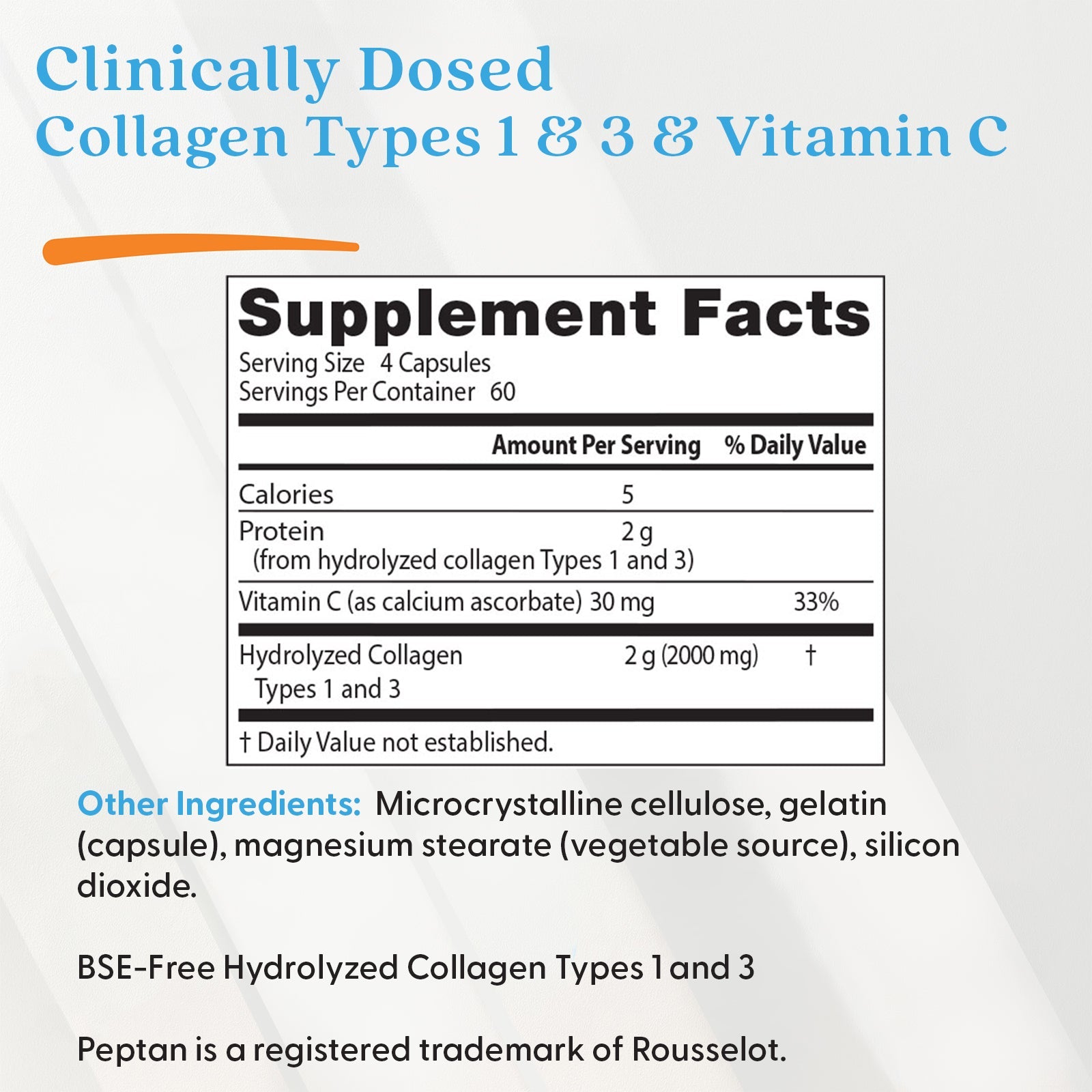 Doctor's Best Collagen Types 1 and 3 240ct - additional product view