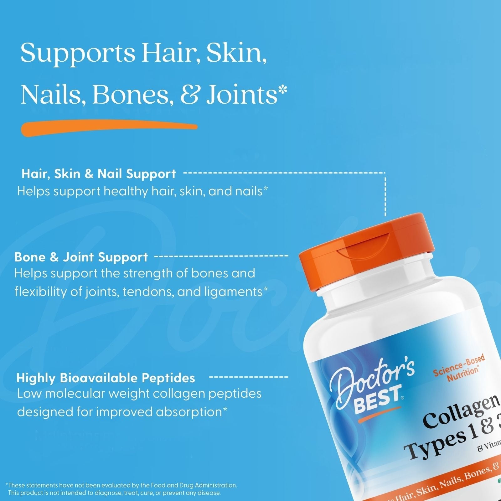 Doctor's Best Collagen Types 1 and 3 240ct - additional view
