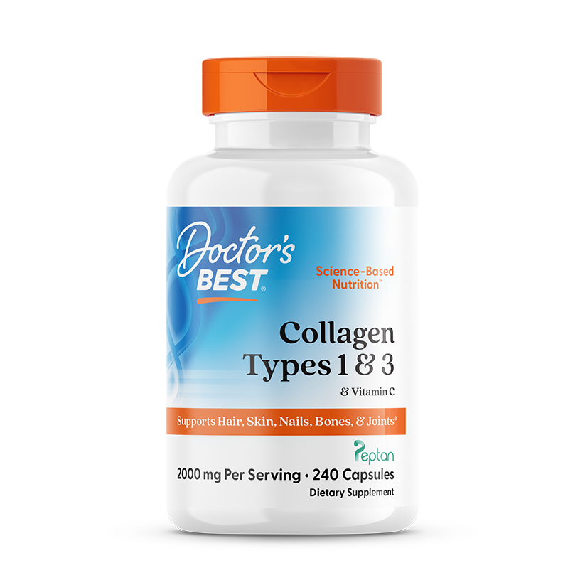 Doctor's Best Collagen Types 1 and 3 240ct - front of bottle