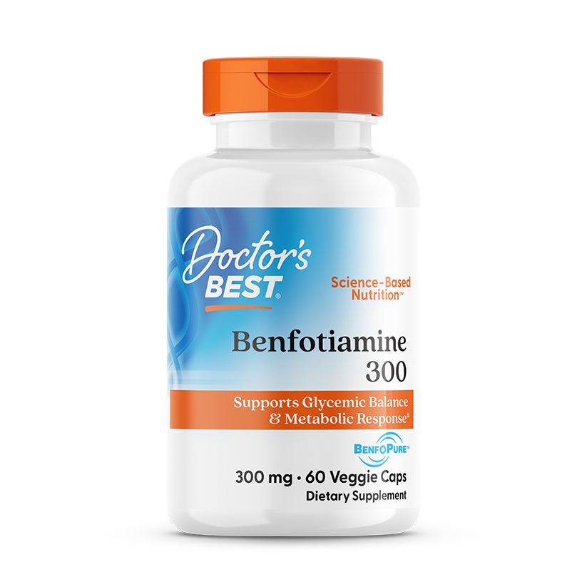 Doctors Best Benfotiamine 300mg 60ct front of bottle