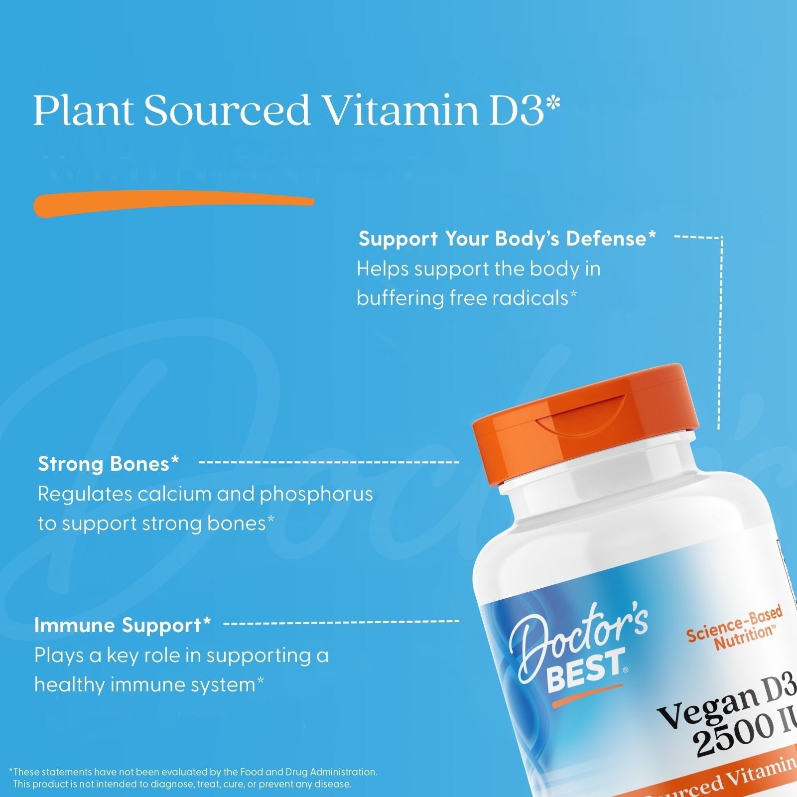 Doctor's Best Vegan D3 2500IU 60ct - additional view
