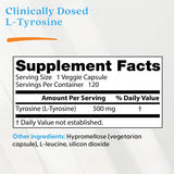 Doctor's Best L-Tyrosine 500mg 120ct - additional product view