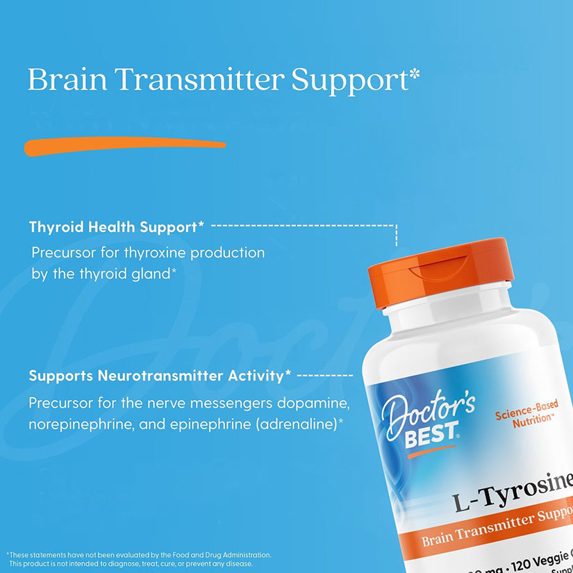 Doctor's Best L-Tyrosine 500mg 120ct - additional view