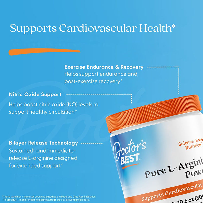 Doctor's Best Pure L-Arginine Powder 10.6oz - additional product view